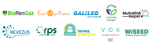 Logos des membres observateurs de Biogaz Vallée au 28 juin 2023